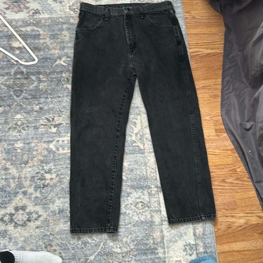 Rustler Light Wash Black Jeans | Size 36x30